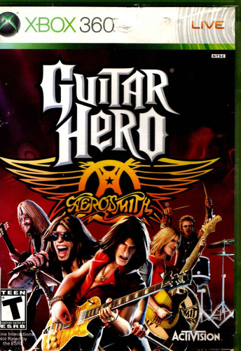 Guitar Hero Aerosmith Fisica Xbox 360 /original -usado