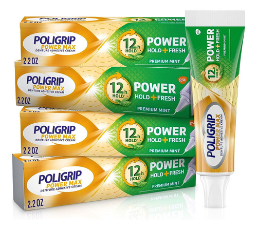 Poligrip Power Fresh Crema Adhesiva P/ Dentaduras Americana