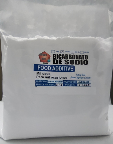 Bicarbonato De Sodio- Libre De Aluminio -  Fab Alemana 1 Kg