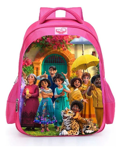 Mochila Escolar P/niña Encanto Disney Grande (32x17x42cm) 