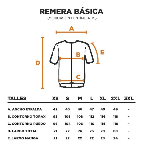 Imagen 2 de 2 de Remera Cacique Cuello Redondo 100% Algodón - Cómoda