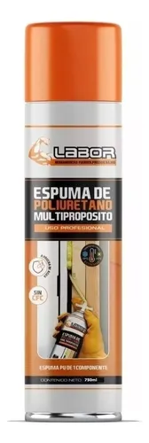 Espuma Poliuretano Expandido Labor Multiproposit 750ml 10min