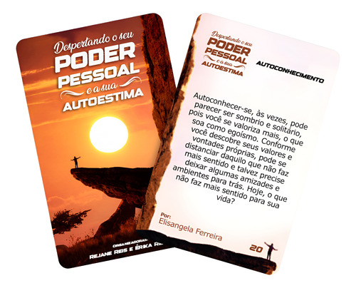 Baralho Terapêutico Recurso Cartas Terapia Jogo Autoestima Poder Pessoal Autoconfiança