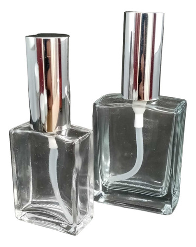 Frasco Vidrio Perfume Plano Transp Tapa A Rosca 30ml (x10)