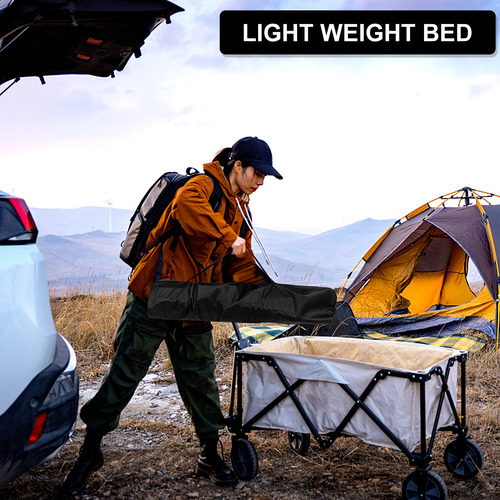Cuna De Camping Yssoa Plegable Para Adultos Con Bolsa De Alm