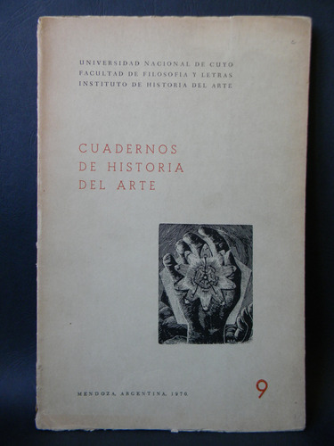 Cuadernos De Historia Del Arte 9 Universidad Cuyo 1970