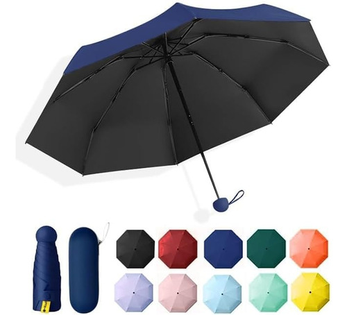 Paraguas Sombrilla De Bolsillo Anti-ultravioleta 8 Costillas
