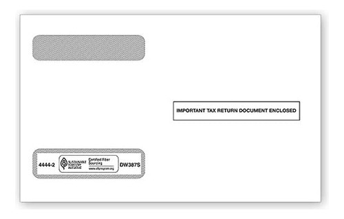Sobres De Impuestos Diseñados Para Formularios W2 De Formato