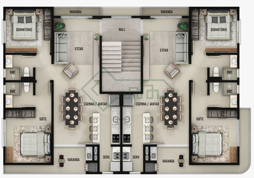 Imagem 12 de 14 de Apartamento 1º Andar | 01 Dormitório + 01 Suíte | 82m² - Sa02272 - 70805280