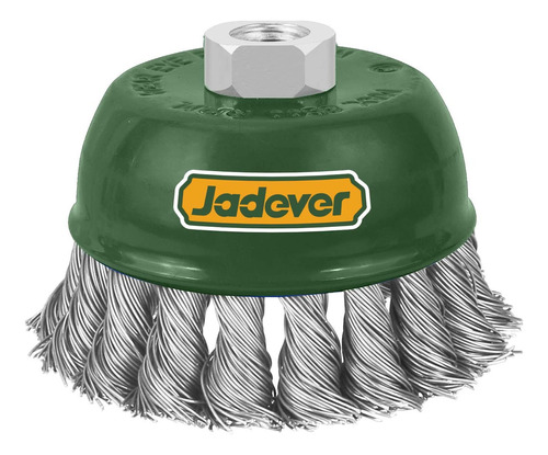 Cepillo Copa Trenzado 100mm Amoladora Jadever Jdce2402 Color Verde Musgo