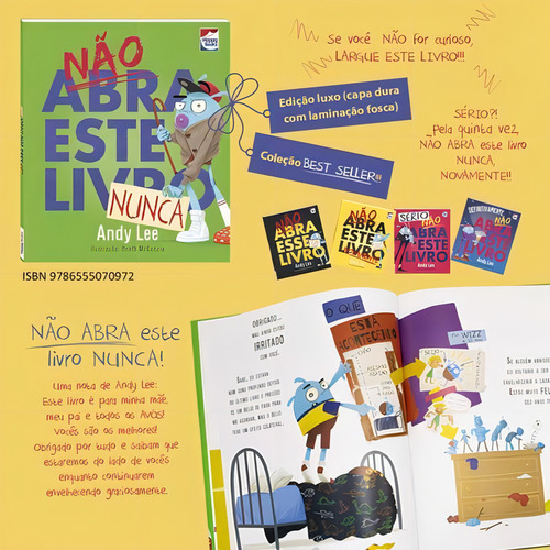 Não Abra Este Livro...sério, De Lee, Andy. Editora Happy Books, Capa Mole Em Português