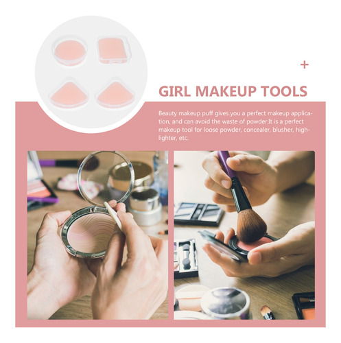 Prácticos Pomos De Maquillaje En Polvo Para Home Trav, 4 Uni