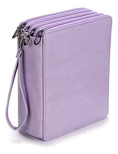 Estuche De Piel Para 160 Lápices Con Correa