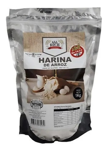 Harina De Arroz All Rice Kosher 1 Kg. Sin Tacc