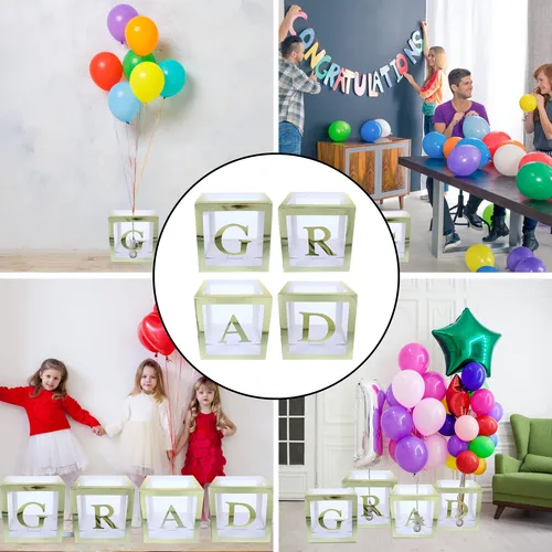 Caja De Globos Con Letras Para La Temporada De Graduación, 4