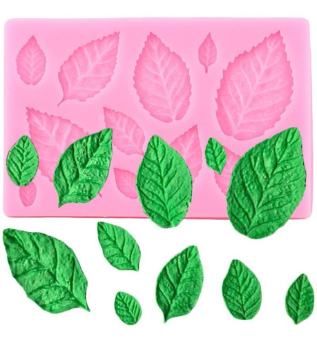 Molde De Silicona Rosas Flores Deja Peonía Fondant Pasta