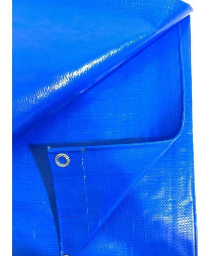 Imagem 3 de 4 de Lona Azul Sl300 Micras Cobertura Multiuso Telhado 4x3 Mt