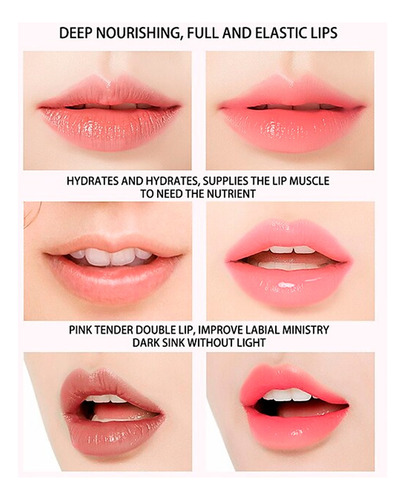 Parches Para Labios Colágeno Fresa 10pz Hidratación Full