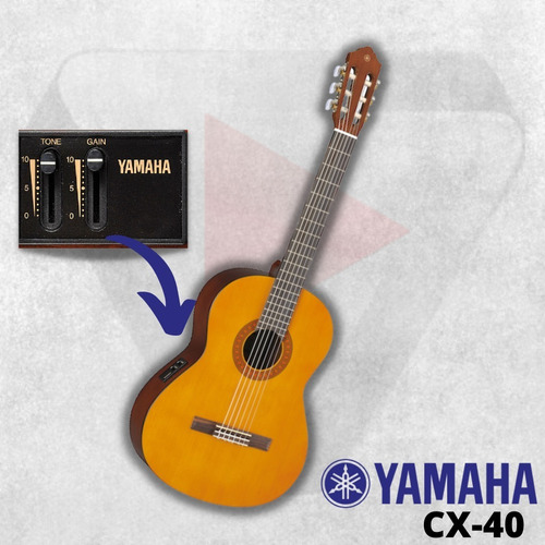 Guitarra Electriclásica Yamaha Cx40ii Equalizador  Clasica