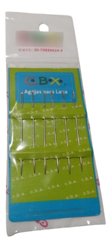 Agujas Para Bordar O Coser Lana C/punta Blíster X 6 Unidades