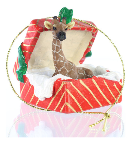Giraffe Rgba20 - Figura Decorativa Navideña En Caja De Reg.
