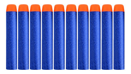 Refil Nerf Munição Dardos Arma Brinquedo 48un Cor Azul Desenho Liso