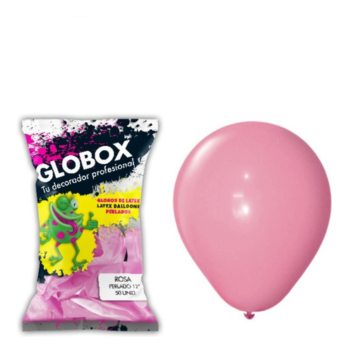 Paquete X 50 - Globos Perlados 12 - Color Rosa