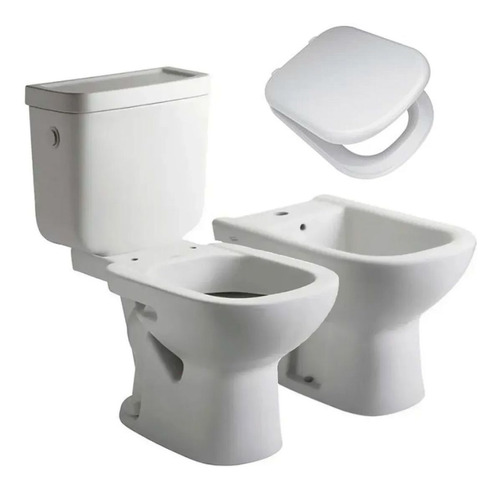 Inodoro Con Mochila Bidet Tapa Bari Ferrum Completo Ahora12