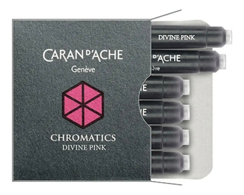 Cartucho De Tinta Caran D Ache Divine Pink 6 Unidades