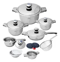 Comprar Batería De Cocina Acero Inoxidable Quirúrgico 18\u002F10 9 Capas Color Acero Rs1900