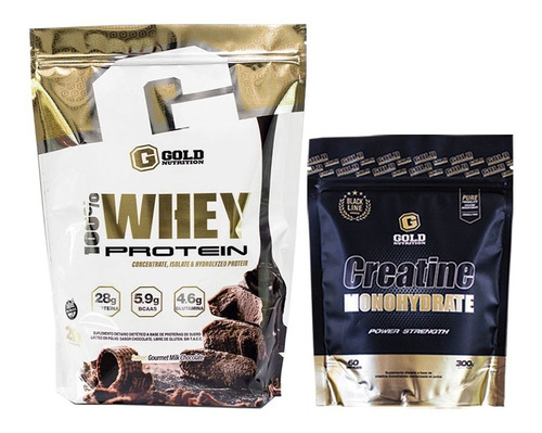 Gold Nutrition Whey Protein 2lb + Creatine Monohydrate 300gr