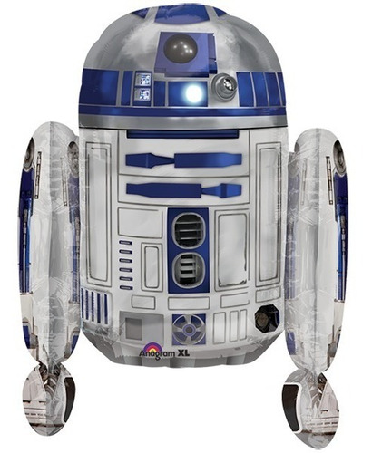 Globo R2 - D2 Sitting Robot Fiesta Star Wars Guerra Galaxias