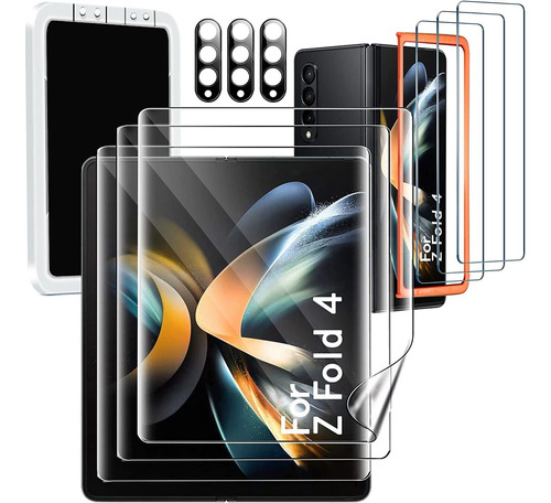 Juego De Vidrio Templado Y Lente Samsung Galaxy Z Fold 4 5g