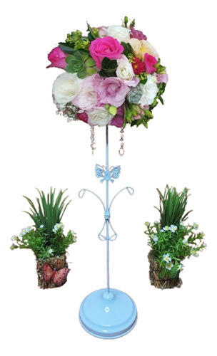 20- Base Floral  Candelabro Porta Vela 40cm . Candelady