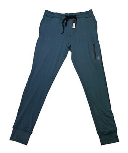 Pants Deportivo Para Correr Natori Hombre Jogger Azul