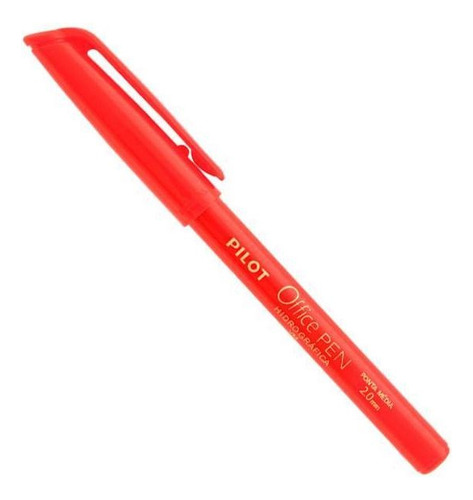 Caneta Hidrográfica Office Pen Pilot 2.0 Vermelha,