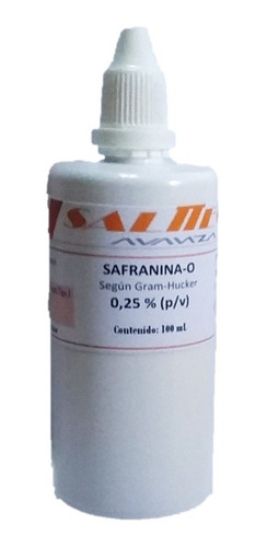 Solución Tinción Safranina X 100 Ml - Salttech