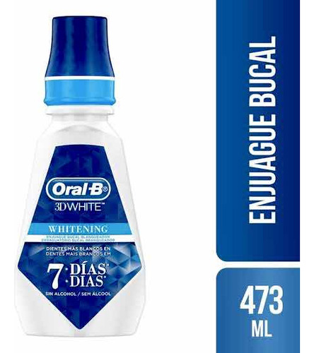 Enjuague Bucal Oral-b 3d White 473 Ml Importado