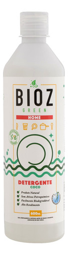 Detergente Bioz Green Home Coco líquido em squeeze 600 mL