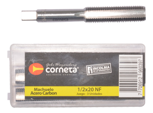 Machuelo Corneta A/c  1/2  Rosca Fina Incolma