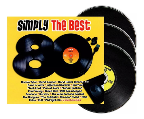 Simply The Best 80 's Jackson & Toto & Falco Box 2 Cd + Dvd Versión Del Álbum Estándar