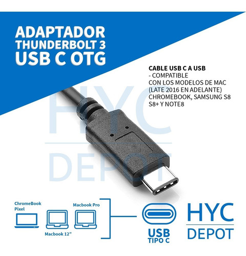 Imagen 5 de 10 de Adaptador Compatible Usb C A Usb Hembra Otg 3.1 Calidad