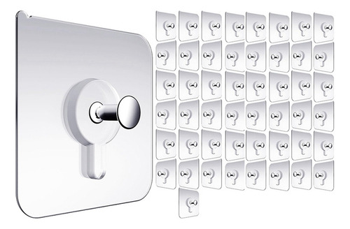 50 Paquetes De Ganchos Adhesivos De Pared For Colgar Cuadro