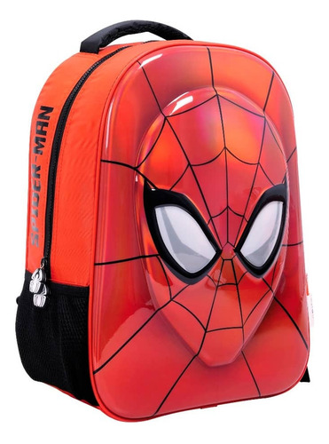 Mochila Spiderman Red Mask Color Rojo 41 Cm 