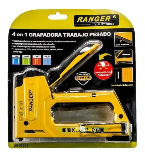 Grapadora Clavadora Manual Tapicería Trabajo Pesado 