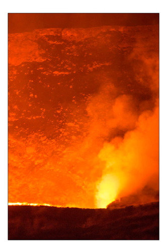 Vinilo Decorativo 50x75cm Volcan Cañon Fuego Lava M2