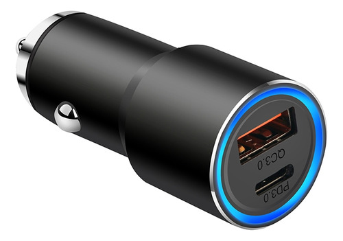 Pd 20w + Qc3.0 38w Dual Ports Metal Car Charger