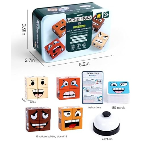 Juego Del Cubo De Cambio De Rostro. Cubo Mágico De Mad...