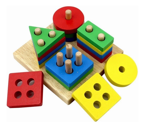 Juguete Apilable Educativo Madera Juguete Montessori Niños