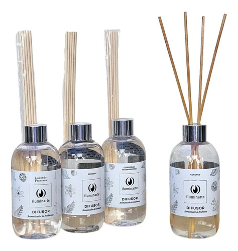 Difusor Aromatizante Perfume De Ambientes 250ml - Pack X 3 U